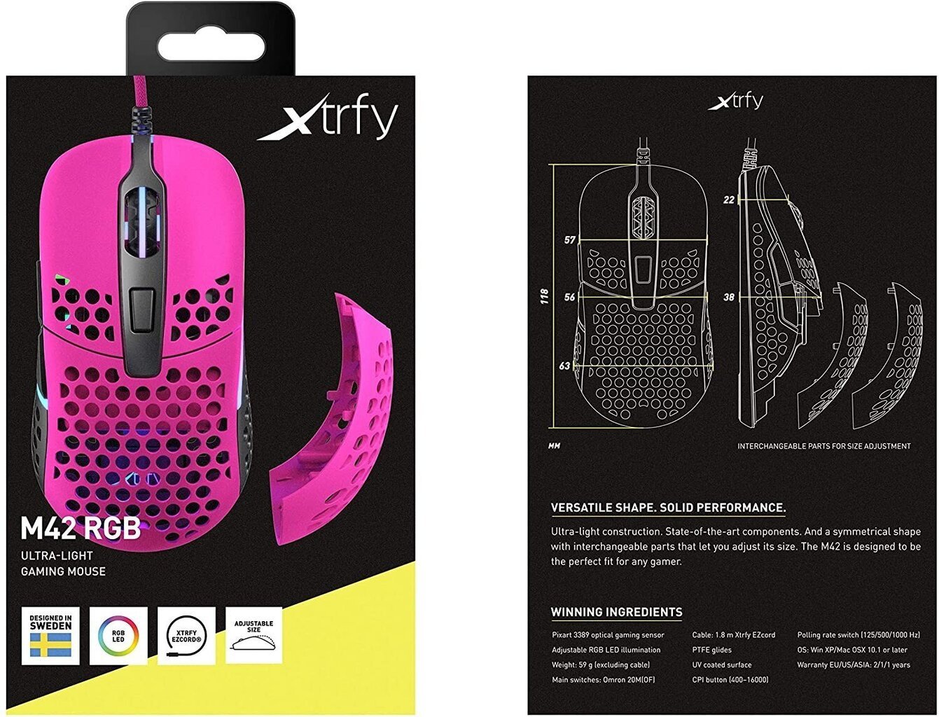Hiir Xtrfy M42 RGB, roosa цена и информация | Hiired | kaup24.ee