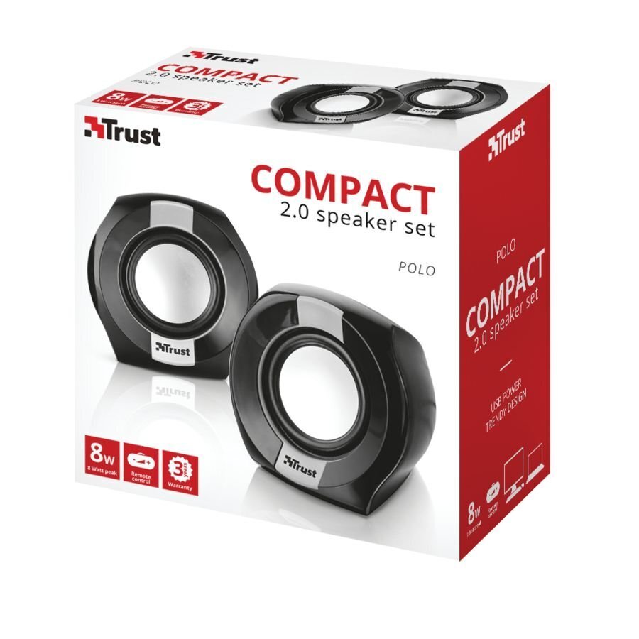Trust Polo Compact 2.0 Set, must hind ja info | Kõlarid | kaup24.ee