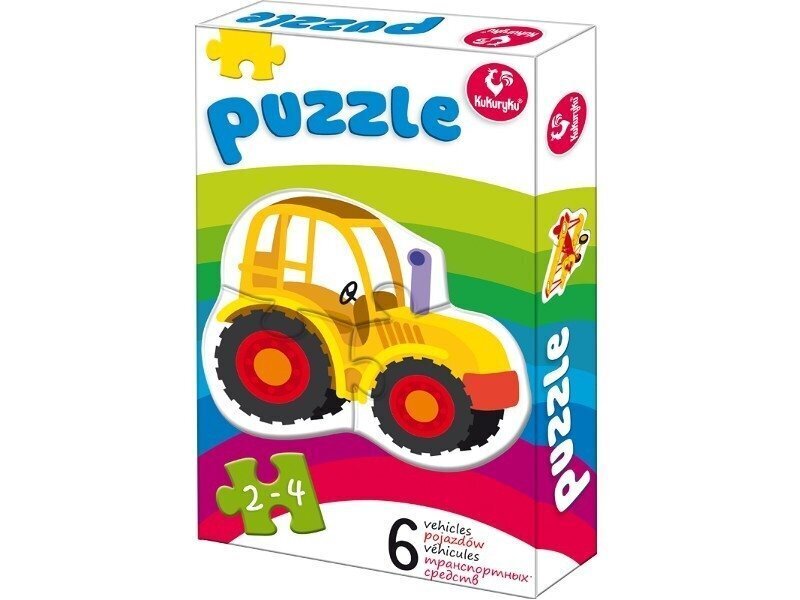 Puzzle autod (6 erinevat) hind ja info | Pusled | kaup24.ee