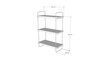 Seinariiul Kalune Design Wall Shelf 854, helepruun/must hind ja info | Riiulid | kaup24.ee