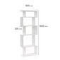 Eraldiseisev riiul Kalune Design Bookshelf 598, 60 cm, valge цена и информация | Riiulid | kaup24.ee