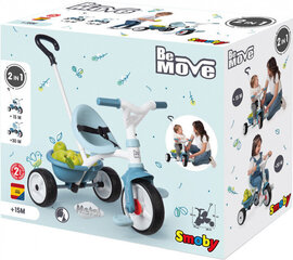 Толкаемый трехколесный велосипед Smoby Be Move, синий цена и информация | Трехколесные велосипеды | kaup24.ee