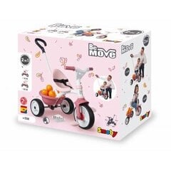 Толкаемый трехколесный велосипед Smoby Be Move, розовый цена и информация | Трехколесные велосипеды | kaup24.ee
