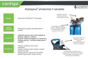 Laste joogipudel Contigo Gizmo Flip, roosa цена и информация | Фляги для воды | kaup24.ee