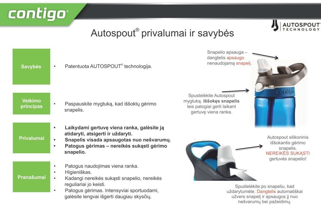 Laste joogipudel Contigo Gizmo Flip, roosa цена и информация | Joogipudelid | kaup24.ee