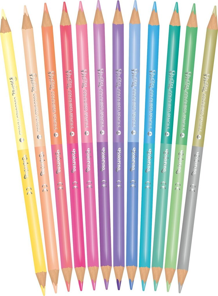 Värvipliiatsid Colorino Pastel, 12 tk./24 värvi hind ja info | Kunstitarbed, voolimise tarvikud | kaup24.ee