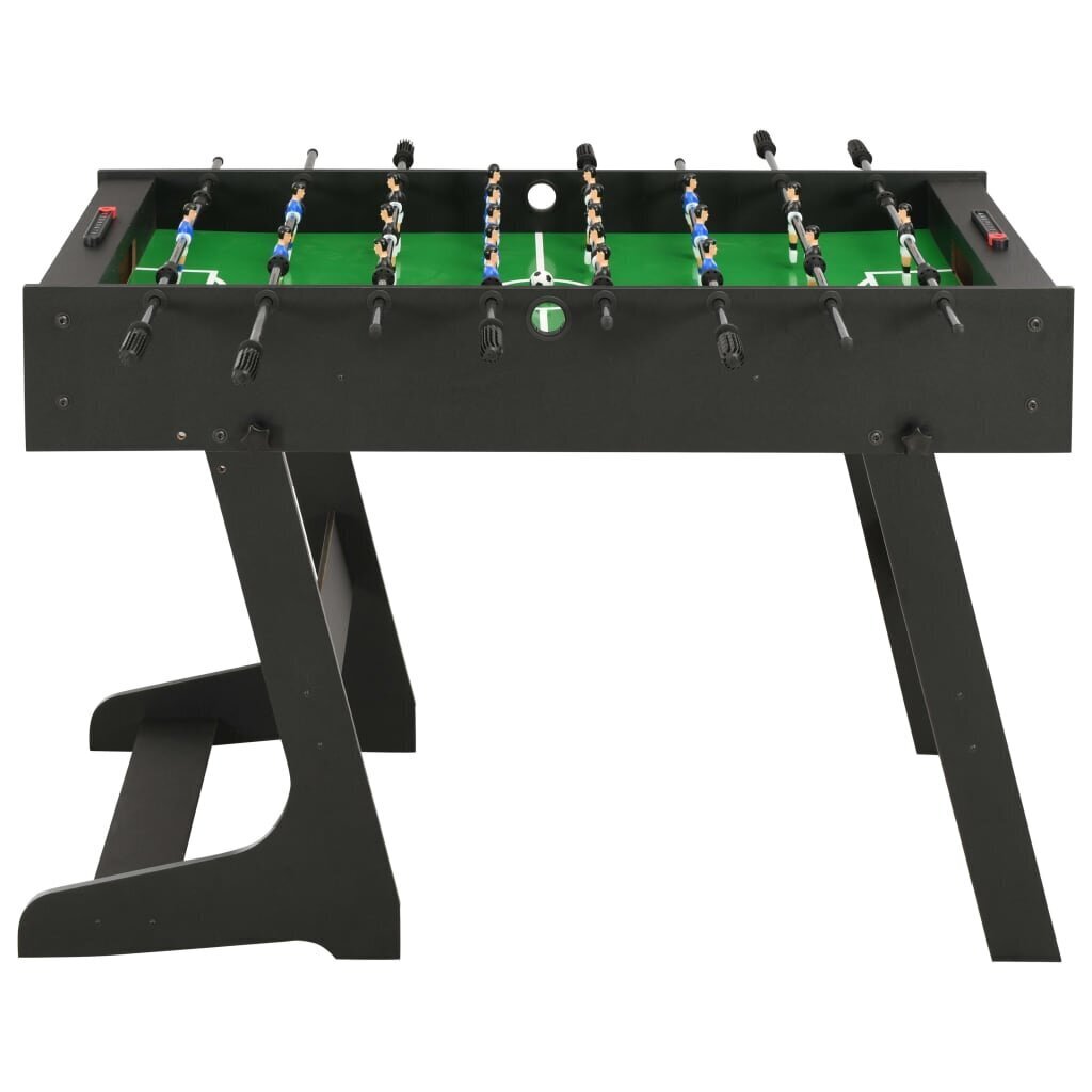 vidaXL kokkupandav lauajalgpalli laud 121 x 61 x 80 cm, must hind ja info | Lauajalgpall | kaup24.ee