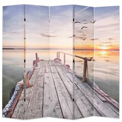 vidaXL kokkupandav sirm 200 x 170 cm, järv цена и информация | Мобильные стенки | kaup24.ee