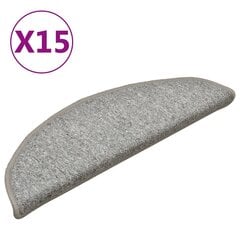 vidaXL trepivaibad 15 tk, helehall, 56 x 17 x 3 cm цена и информация | Ковры | kaup24.ee