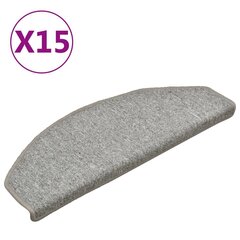 vidaXL trepivaibad 15 tk, helehall, 65 x 24 x 4 cm цена и информация | Коврики | kaup24.ee