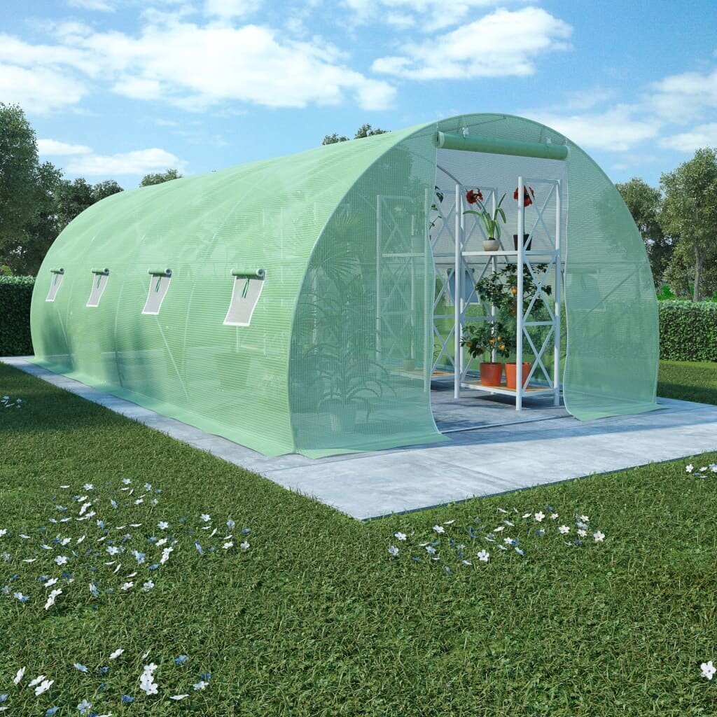 vidaXL kasvuhoone 18 m² 600 x 300 x 200 cm hind ja info | Kasvuhooned | kaup24.ee