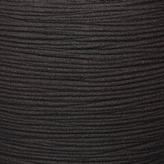 Capi taimekast "Nature Rib" kandiline 40 x 40 cm, must цена и информация | Вазоны | kaup24.ee