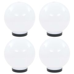 vidaXL LED-lambid, 4 tk, kera, 20 cm, PMMA hind ja info | Aia- ja õuevalgustid | kaup24.ee