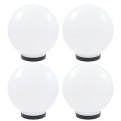 vidaXL LED-lambid, 4 tk, kera, 25 cm, PMMA hind ja info | Aia- ja õuevalgustid | kaup24.ee