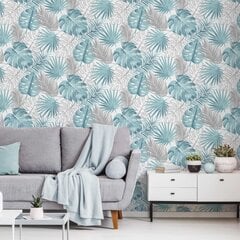 DUTCH WALLCOVERINGS tapeet, monstera lehed, sinine цена и информация | Обои | kaup24.ee