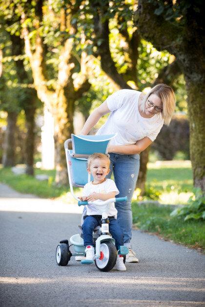 Lükatav kolmerattaline Smoby Baby Balade Plus, sinine hind ja info | Kolmerattalised jalgrattad | kaup24.ee