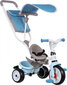 Lükatav kolmerattaline Smoby Baby Balade Plus, sinine hind ja info | Kolmerattalised jalgrattad | kaup24.ee