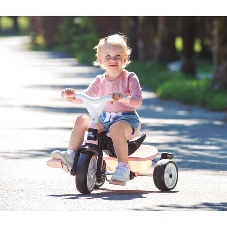 Lükatav kolmerattaline Smoby Baby Driver Plus, roosa цена и информация | Kolmerattalised jalgrattad | kaup24.ee