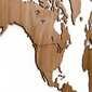MiMi Innovations puidust maailmakaart Exclusive pähkel 130 x 78 cm hind ja info | Seinapildid | kaup24.ee
