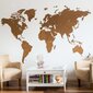 MiMi Innovations puidust seina maailmakaart, "Giant" pruun, 280x170 cm цена и информация | Seinapildid | kaup24.ee