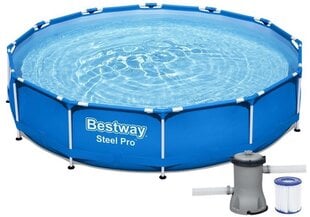 Karkassbassein Bestway Steel Pro filtriga, 366x76 cm hind ja info | Basseinid | kaup24.ee