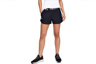 Спортивные шорты для женщин Under Armour Play Up Short 3.0 1344552-001, черные цена и информация | Спортивная одежда женская | kaup24.ee