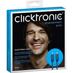 Clicktronic 70447, RCA, 5 м цена и информация | Кабели и провода | kaup24.ee