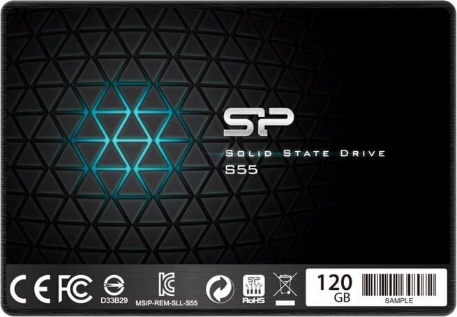 Kõvaketas Silicon Power SSD S55 120GB SATA 3 цена и информация | Sisemised kõvakettad (HDD, SSD, Hybrid) | kaup24.ee