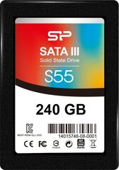 Kõvaketas Silicon Power SSD S55 240GB Sata 3 цена и информация | Внутренние жёсткие диски (HDD, SSD, Hybrid) | kaup24.ee