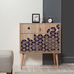 Kummut Kalune Design Dresser 3431, tamme värv/lilla цена и информация | Комоды | kaup24.ee