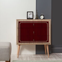 Комод Kalune Design Dresser 3437, цвета дуба/красный цена и информация | Комоды | kaup24.ee