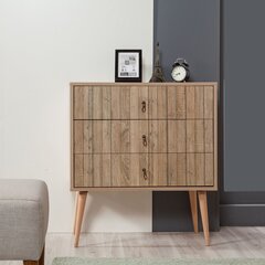 Kummut Kalune Design Dresser 3407, tamme värv hind ja info | Kummutid | kaup24.ee