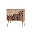 Kummut Kalune Design Dresser 3442, tamme värv/punane