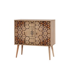 Kummut Kalune Design Dresser 3409, tamme värv/mitmevärviline цена и информация | Комоды | kaup24.ee