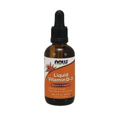 Now Foods Liquid Vitamin D3 (60ml) цена и информация | Витамины, пищевые добавки, препараты для хорошего самочувствия | kaup24.ee