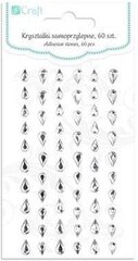 Dekoratiivsed iseliimuvad kristallid, 60 tk. hind ja info | Aplikatsioonid, dekoratsioonid, kleebised | kaup24.ee