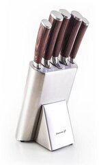Набор ножей из нержавеющей стали на стойке G21 Gourmet Steely 60022164, 5 шт. цена и информация | Ножи и аксессуары для них | kaup24.ee