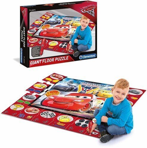 Elektroonilise markeriga puzzle Rattad 3 (autod) hind ja info | Poiste mänguasjad | kaup24.ee