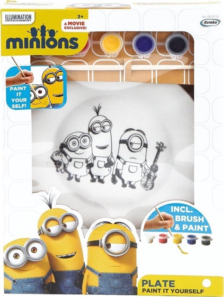 Portselanist plaat värviga Minions hind ja info | Arendavad mänguasjad | kaup24.ee