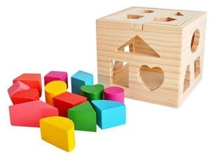 Puidust kuubik sorteerija hind ja info | Imikute mänguasjad | kaup24.ee