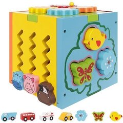 Деревянный куб с пишущими машинками цена и информация | Игрушки для малышей | kaup24.ee
