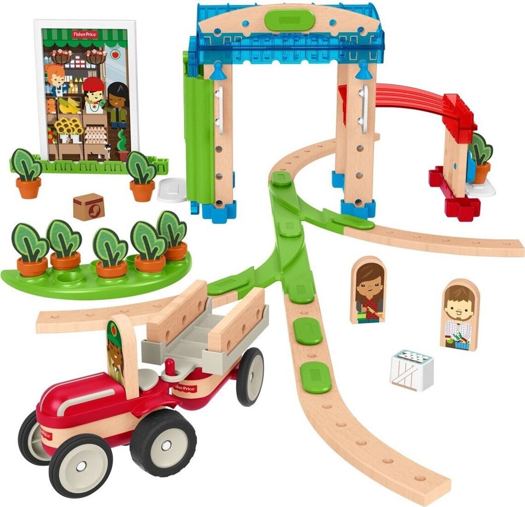 Puidust linn Fisher Price FXG14 hind ja info | Poiste mänguasjad | kaup24.ee