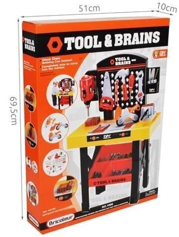 Laste töölaud koos tööriistadega hind ja info | Poiste mänguasjad | kaup24.ee