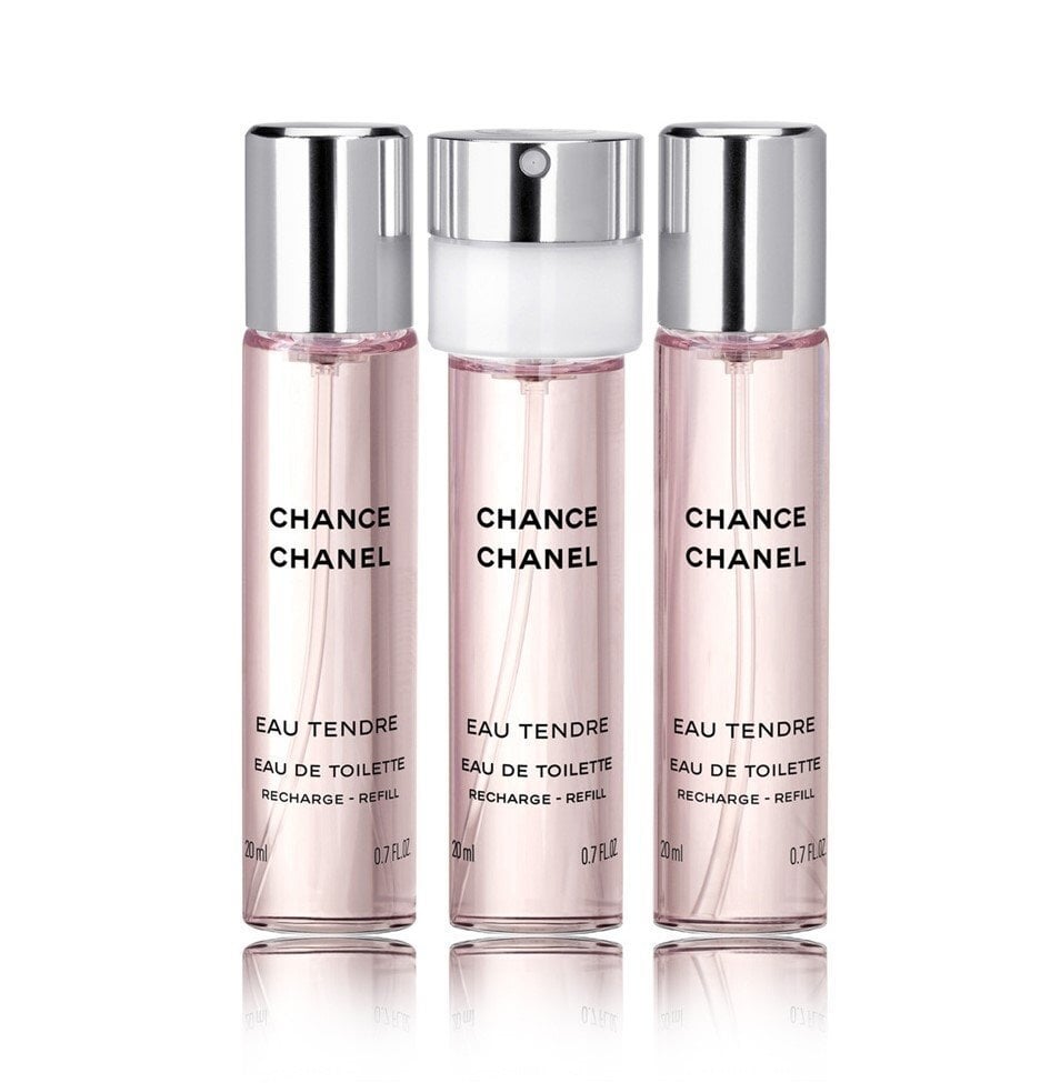 Chanel Chance Eau Tendre EDT naistele 3 x 20 ml hind ja info | Naiste parfüümid | kaup24.ee