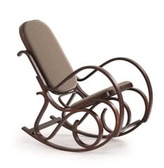 Кресло-качалка Halmar Max Bis Plus темно коричневая с гобеленом цена и информация | Кресла в гостиную | kaup24.ee