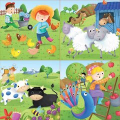 Головоломка Farm animals, 4 шт. цена и информация | Пазлы | kaup24.ee