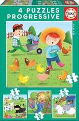 Pusle Farm animals, 4 tk. цена и информация | Пазлы | kaup24.ee