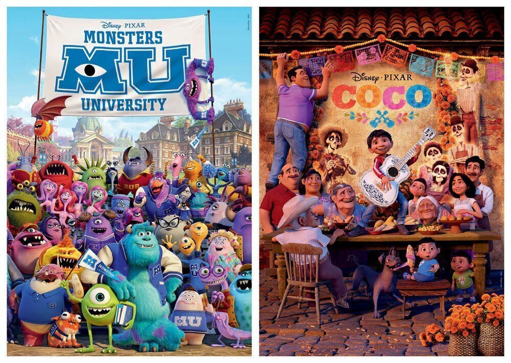 Pusle Disney pixar, 2 tk x 100 detaili hind ja info | Pusled | kaup24.ee