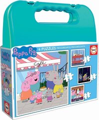 Pusle komplekt Peppa, 4 tk. цена и информация | Пазлы | kaup24.ee