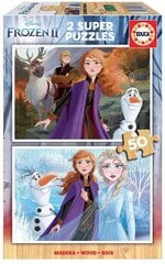 Головоломка Frozen, 2 шт. x 50 деталей цена и информация | Пазлы | kaup24.ee